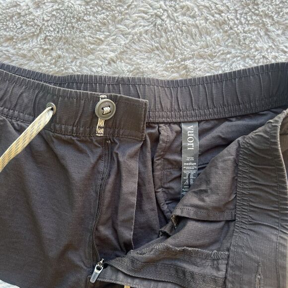 Vuori Men’s Charcoal Gray Ripstop Shorts Size Medium V370 Active Performance - Picture 4 of 8